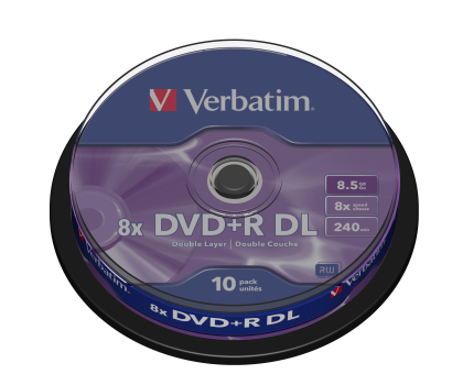 Płyta CD/DVD/Blu-Ray Verbatim 8.5GB 8x Double Layer CAKE 10szt.